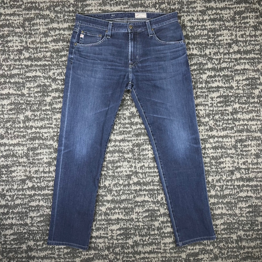 AG Adriano Goldschmied Tellis Jeans Mens 34R Blue Modern Slim Fit Denim 360